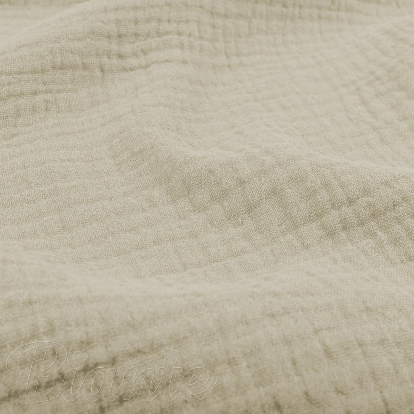 Mušelín dvojitá gázovina MSN-098 Latte - metráž šírka 135 cm - detail 1 - Biante.sk