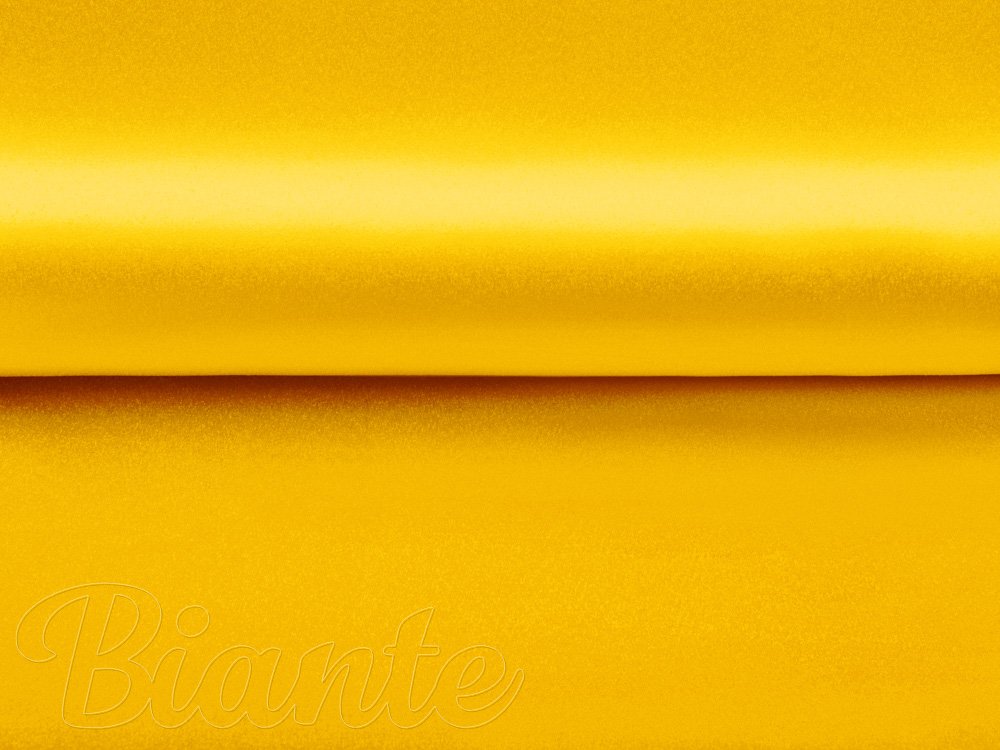 Látka polyesterový satén LUX-041 Kanárkově žlutá - šířka 150 cm - detail 4 - Biante.cz