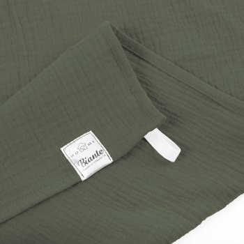 Mušelínová utěrka Nature MSN-076 Zelená khaki - sada 3 ks - detail 1 - Biante.cz Mušelínová utěrka Nature MSN-076 Zelená khaki - sada 3 ks - detail 1 - Biante.cz