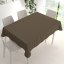 Bavlněný obdélníkový ubrus Olivia OL-019 Hnědo-béžová kostka malá - detail 1 - Biante.cz