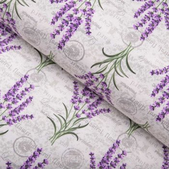 Dekorační závěs na míru PML-033 Provence levandule