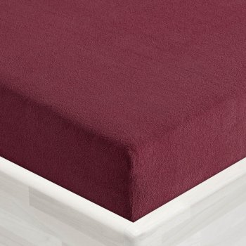 Froté napínací prostěradlo FR-011 Bordó - Biante.cz Froté napínací prostěradlo FR-011 Bordó - Biante.cz