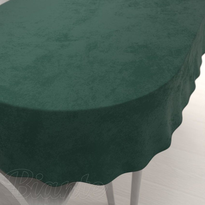 Sametový oválný ubrus Velvet Premium SVP-044 Lesní zelená - Biante.cz
