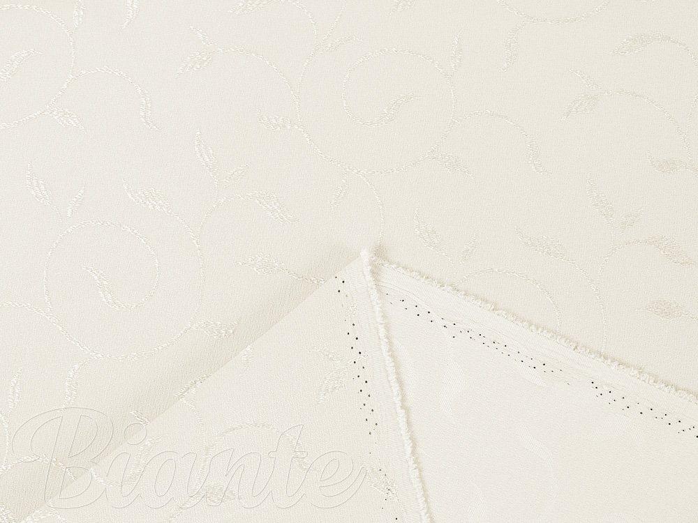 Teflonová látka na ubrusy TF-026 Pnoucí lístky - smetanová - šířka 160 cm - detail 3 - Biante.cz Teflonová látka na ubrusy TF-026 Pnoucí lístky - smetanová - šířka 160 cm - detail 3 - Biante.cz