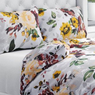 Bavlněné ložní povlečení Sandra SA-217 Velké žluté květy - Biante.cz Bavlněné ložní povlečení Sandra SA-217 Velké žluté květy - Biante.cz