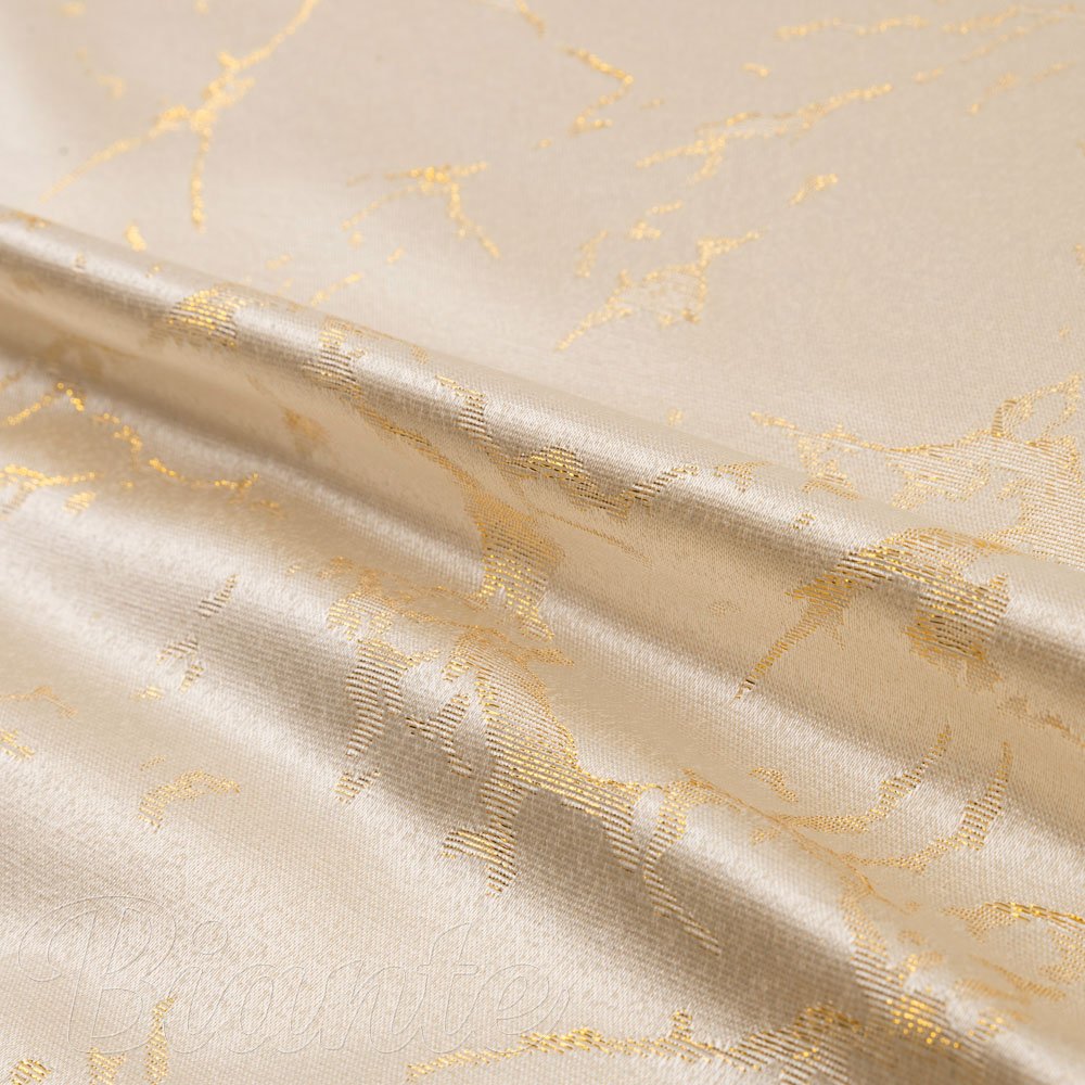 Dekorační látka Parma PM-115 Zlatý mramor na béžovém - šířka 150 cm - detail 2 - Biante.cz
