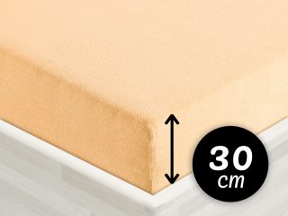 Froté napínacie prestieradlo na vysoký matrac FR-004 Marhuľové - Biante.sk Froté napínacie prestieradlo na vysoký matrac FR-004 Marhuľové - Biante.sk