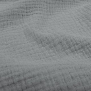 Mušelín dvojitá gázovina MSN-062 Šedá - metráž šířka 140 cm - detail 1 - Biante.cz