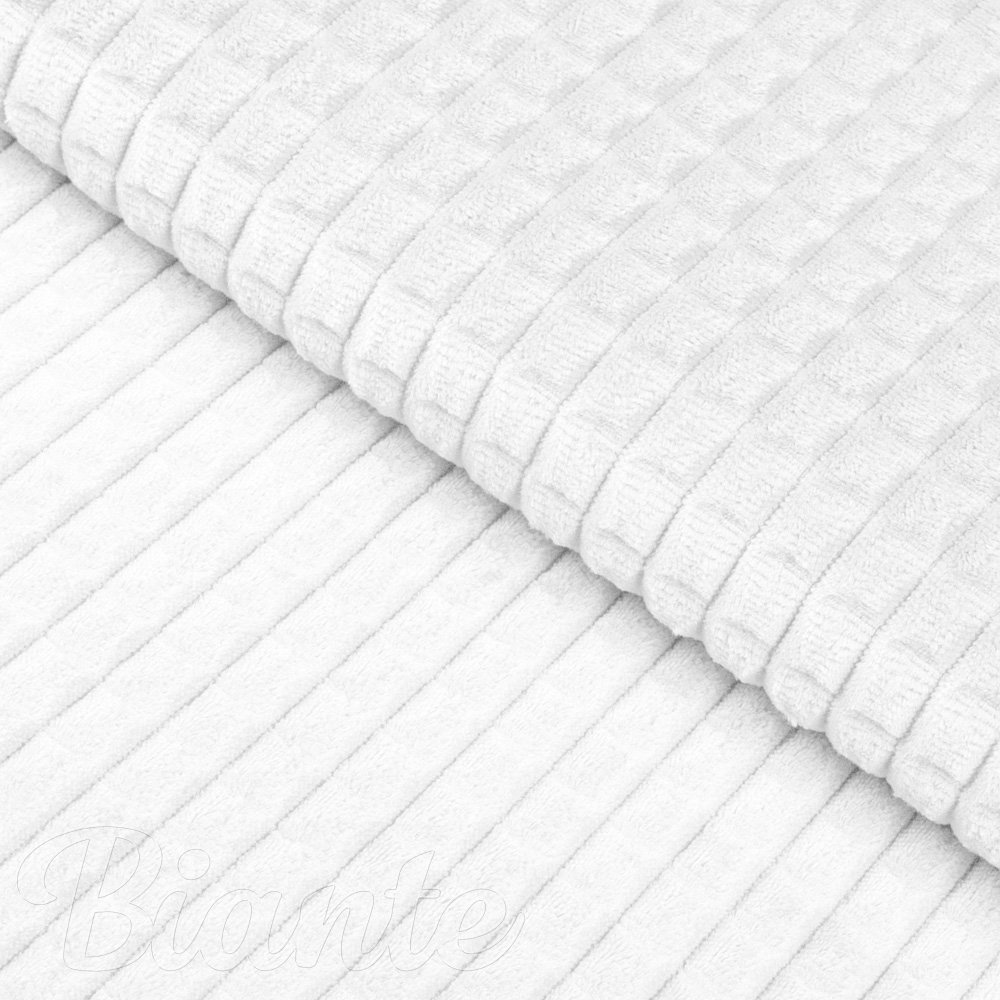 Látka Minky kostky MKK-007 Bílá - šířka 165 cm - Biante.cz