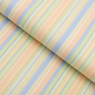 Bavlněná látka/plátno Sandra SA-734 Pastelově barevné proužky - šířka 160 cm - Biante.cz