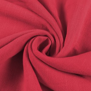 Ľanová látka LEN-027 Sýto červená - metráž šírka 140 cm - Biante.sk