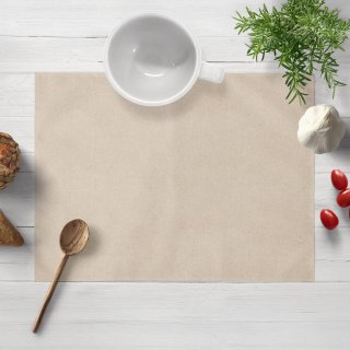 Prostírání na stůl/imitace broušené kůže Alcantara ALC-007 Krémově béžové - Biante.cz