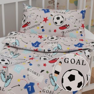 Dětské bavlněné povlečení do postýlky Sandra SA-646 Fotbal to je hra - na šedém - Biante.cz Dětské bavlněné povlečení do postýlky Sandra SA-646 Fotbal to je hra - na šedém - Biante.cz