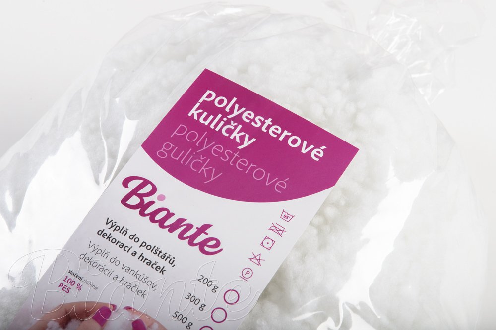 Výplň do polštářů polyesterové kuličky z dutého vlákna 300 g - detail 2 - Biante.cz