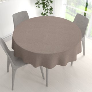 Dekorační kulatý ubrus BKW-204 Šedohnědý žíhaný - detail 1 - Biante.cz Dekorační kulatý ubrus BKW-204 Šedohnědý žíhaný - detail 1 - Biante.cz