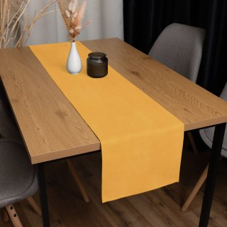 Dekorační běhoun na stůl BKW-211 Hořčicové žíhání - detail 1 - Biante.cz