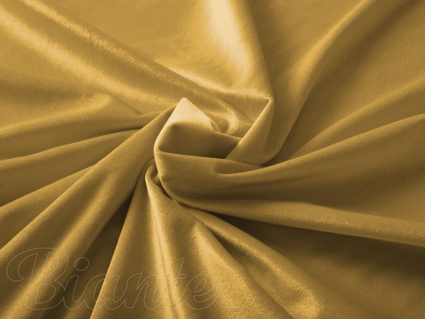 Dekorační látka Samet Velvet SV-009 Okrová - šířka 150 cm - detail 1 - Biante.cz
