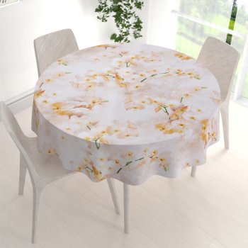 Teflonový kulatý ubrus TF-045 Orchideje na béžovém - Biante.cz Teflonový kulatý ubrus TF-045 Orchideje na béžovém - Biante.cz