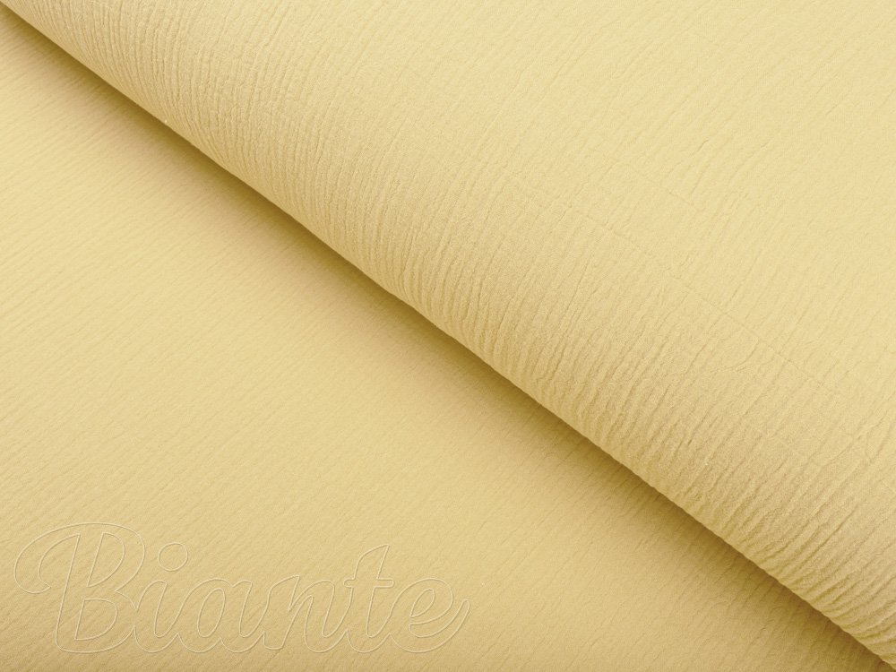 Mušelín dvojitá gázovina MSN-003 Pastelově žlutá - metráž šířka 140 cm - detail 4 - Biante.cz Mušelín dvojitá gázovina MSN-003 Pastelově žlutá - metráž šířka 140 cm - detail 4 - Biante.cz