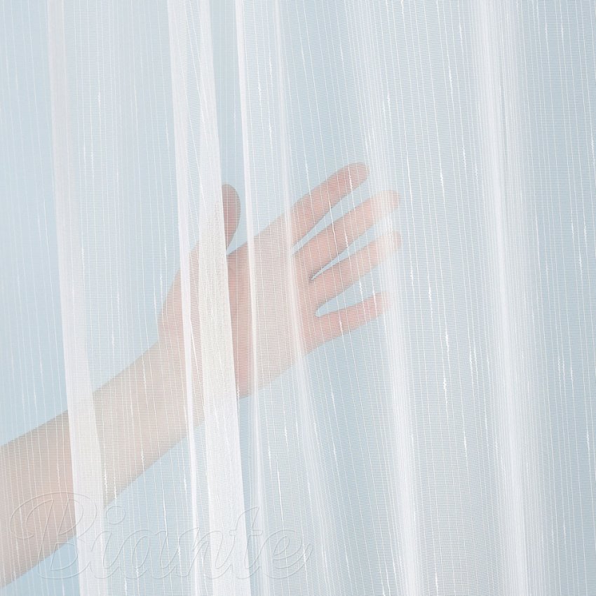 Záclona bílá s olůvkem vzor Prší - ZAC-023 výška 160 cm a 330 cm - detail 2 - Biante.cz
