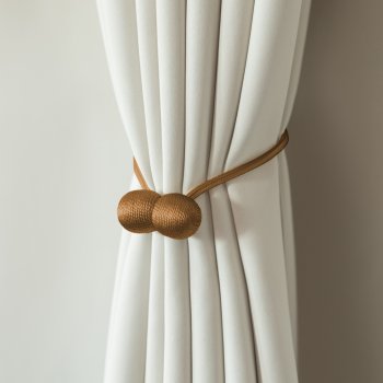 Dekorační magnetická spona na závěsy (pár 2 ks) SZ-008 Bronzově hnědá - detail 1 - Biante.cz