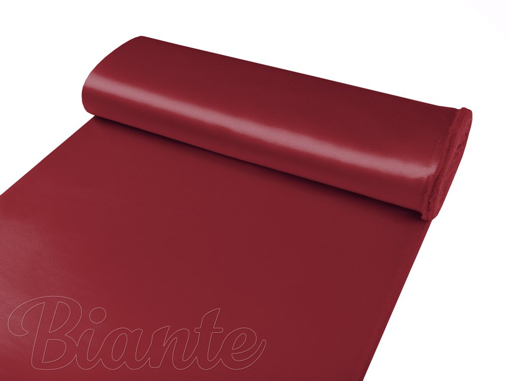 Látka polyesterový satén LUX-L055 Vínově červená - šířka 150 cm - detail 3 - Biante.cz