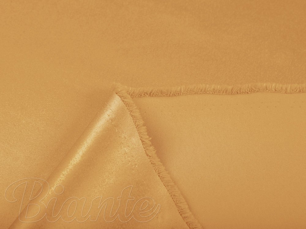 Látka polyesterový satén LUX-029 Zlatá - šířka 150 cm - detail 6 - Biante.cz