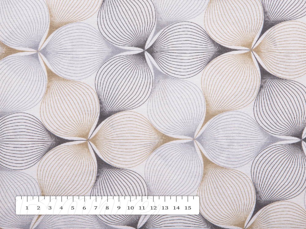 Dekorační látka PM-031 Designové geometrické obrazce na bílém - šířka 150 cm - detail 3 - Biante.cz Dekorační látka PM-031 Designové geometrické obrazce na bílém - šířka 150 cm - detail 3 - Biante.cz