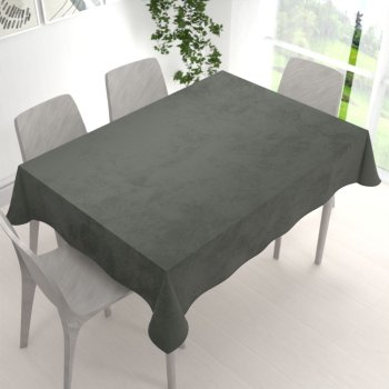 Sametový obdélníkový ubrus Velvet Premium SVP-021 Tmavě šedozelený - detail 1 - Biante.cz Sametový obdélníkový ubrus Velvet Premium SVP-021 Tmavě šedozelený - detail 1 - Biante.cz