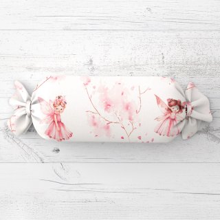 Dětský polštář válec bonbon Sandra SA-684 Růžové víly na bílém - Biante.cz Dětský polštář válec bonbon Sandra SA-684 Růžové víly na bílém - Biante.cz