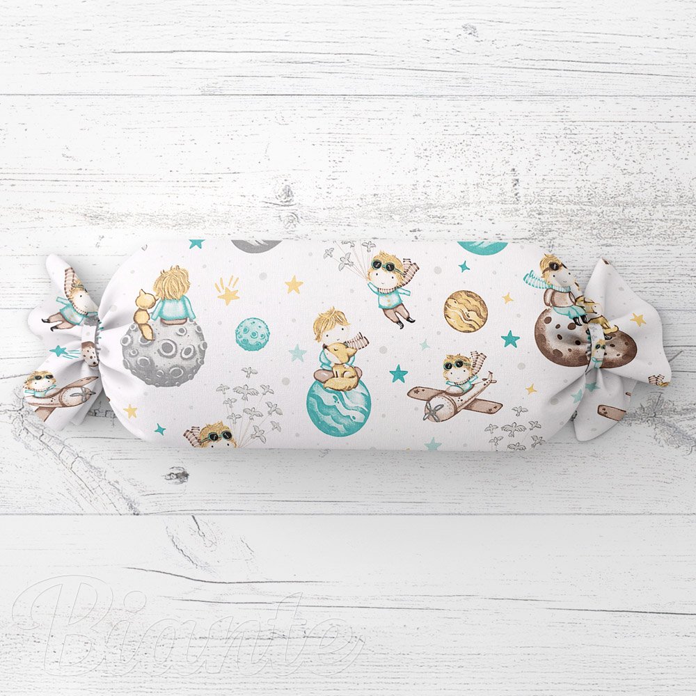 Dětský polštář válec bonbon Sandra SA-561 Malý princ na bílém - Biante.cz