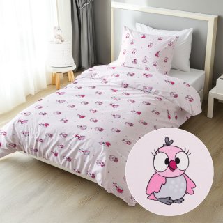 Dětské bavlněné ložní povlečení Sandra SA-726 Růžové sovičky na bledě růžovém - Biante.cz Dětské bavlněné ložní povlečení Sandra SA-726 Růžové sovičky na bledě růžovém - Biante.cz