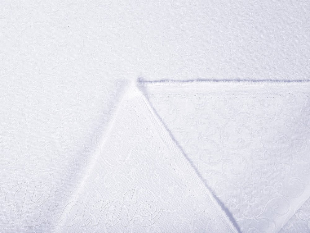 Teflonová látka na ubrusy TF-078 Ornamenty - studená bílá - šířka 160 cm - detail 4 - Biante.cz Teflonová látka na ubrusy TF-078 Ornamenty - studená bílá - šířka 160 cm - detail 4 - Biante.cz