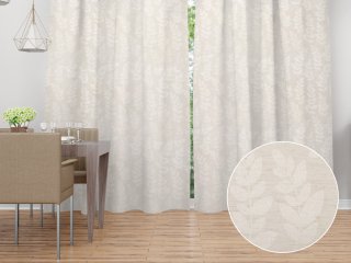 Dekorační závěs TF-130 Akátové listy na režném - Biante.cz Dekorační závěs TF-130 Akátové listy na režném - Biante.cz