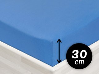 Jersey napínacie prestieradlo na vysoký matrac JR-015 Svetlo modré - Biante.sk Jersey napínacie prestieradlo na vysoký matrac JR-015 Svetlo modré - Biante.sk