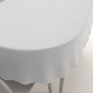 Velký dekorační oválný ubrus BKU-112 Kouřově bílý - Biante.cz