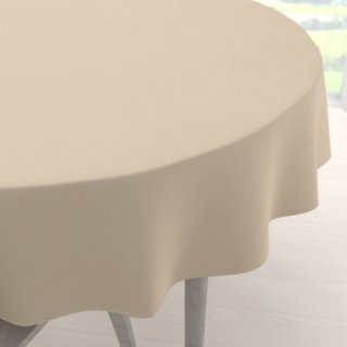 Dekorační kulatý ubrus BKS-407 Krémově béžový - Biante.cz Dekorační kulatý ubrus BKS-407 Krémově béžový - Biante.cz