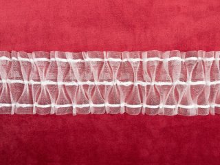 Řasící stuha RS-016 mašličky - šířka 7,5 cm - řasení 1:2 - Biante.cz