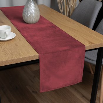 Sametový běhoun na stůl Velvet Premium SVP-050 Vínově červený - Biante.cz Sametový běhoun na stůl Velvet Premium SVP-050 Vínově červený - Biante.cz