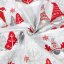 Vánoční bavlněná látka/plátno Sandra SA-133 Červení skřítci na světle šedém - šířka 160 cm - detail 2 - Biante.cz