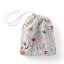 Bavlněný pytlík/sáček na přezůvky Sandra SA-747 Luční květiny na bílém - Biante.cz