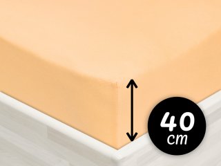 Jersey napínacie prestieradlo na extra vysoký matrac JR-004 Marhuľové - Biante.sk Jersey napínacie prestieradlo na extra vysoký matrac JR-004 Marhuľové - Biante.sk
