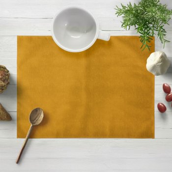 Sametové prostírání na stůl Velvet Premium SVP-037 Zlatavě oranžové - Biante.cz