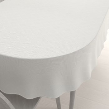 Teflonový oválný ubrus Milano TF-049 - smetanový - Biante.cz
