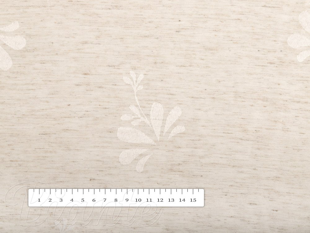Teflonová látka na ubrusy TF-076 Květinový ornament na režném - šířka 160 cm - detail 6 - Biante.cz Teflonová látka na ubrusy TF-076 Květinový ornament na režném - šířka 160 cm - detail 6 - Biante.cz