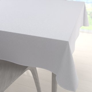 Teflonový čtvercový ubrus TF-078 Ornamenty - studená bílá - Biante.cz