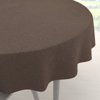 Velký dekorační kulatý ubrus BKR-504 Hnědý - Biante.cz