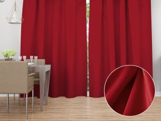 Sametový závěs Velvet Premium SVP-038 Sytě červený - šířka 135 cm - Biante.cz