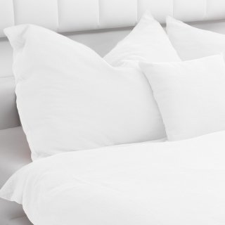 Dětské mušelínové povlečení do postýlky Nature MSN-079 Snehově bílé - detail 2 - Biante.cz