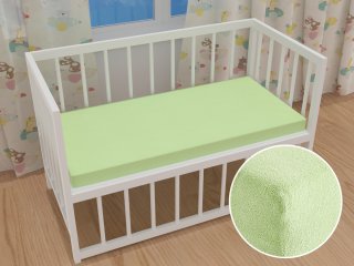 Dětské froté napínací prostěradlo do postýlky FR-018 Pastelově zelené - Biante.cz Dětské froté napínací prostěradlo do postýlky FR-018 Pastelově zelené - Biante.cz